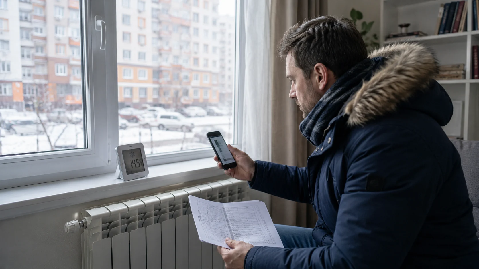 Обложка статьи «Многоквартирный дом без отопления: куда звонить и как зафиксировать нарушение»